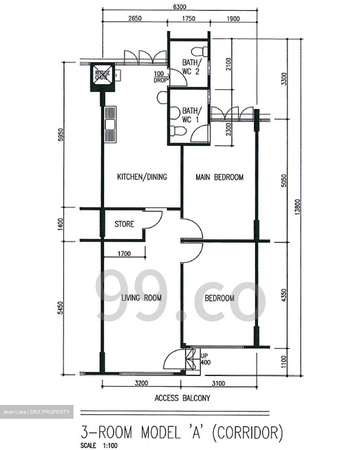 Blk 346 Bukit Batok Street 34 (Bukit Batok), HDB 3 Rooms #564734421